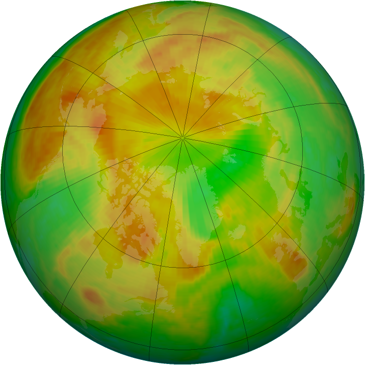 Arctic ozone map for 24 May 2003